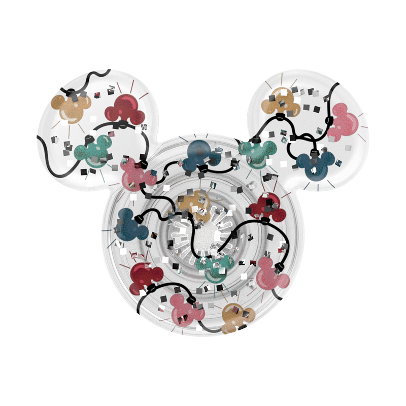 Earridescent Holiday Lights Mickey Mouse — Adhesive PopGrip image number 1